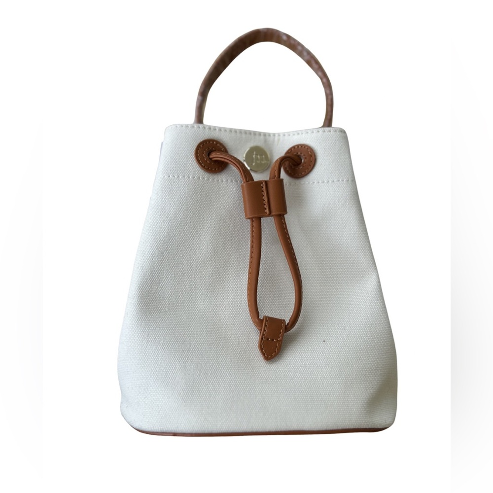 Jessica Moore Canvas Drawstring Bucket bohemian Hobo Bag NWT - Picture 6 of 8